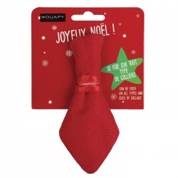 Wouapy | Cravate de Noël rouge pour chiens ou chats