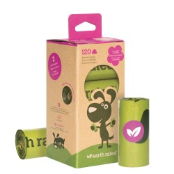 Earth Rated | 8 Recharges de 15 sachets ramasse crottes | Lavande