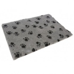 Leopet | Tapis de couchage gris motif pattes de chien