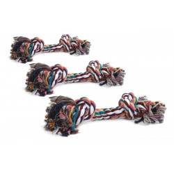 Camon | Jouet pour chien en corde en forme d'haltère multicolore