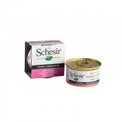 Schesir | Pâtée pour chat 85 g | Gelée de thon et jambon
