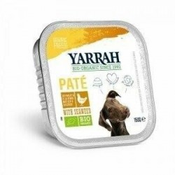 Yarrah | Pâtée bio de poulet aux algues marines sans céréales, pour chiens | 150 g