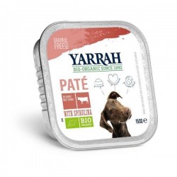 Yarrah | Pâté de boeuf bio à la spiruline sans céréales pour chien | 150 g