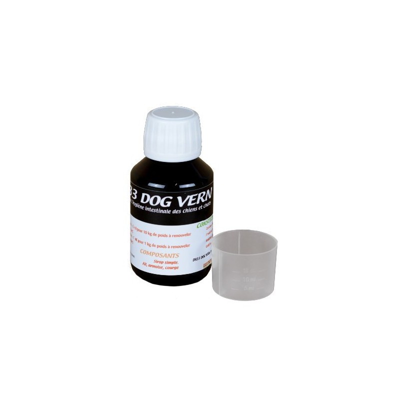 DOG VERN 100 ml - Pour le Chien et ses vers DOG VERN 100 ml - Pour le Chien et ses vers