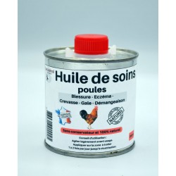 Huile de soins gales des pattes et deplumante