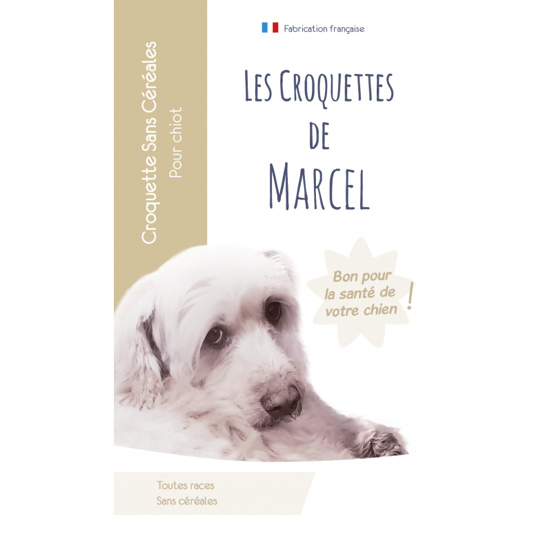 Les croquettes de Marcel - Croquette sans céréales pour chiot.