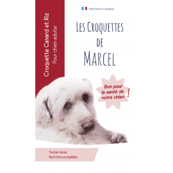 Les croquettes de Marcel - Croquette canard et riz pour chien adulte.
