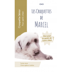 Les croquettes de Marcel - Croquette sénior pour petit chien.