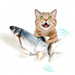 LOT DE 2 MAGIC FISH  | Partenaire de jeu idéal pour votre chat | Matières résistante, fonctionne avec une pile rechargeable
