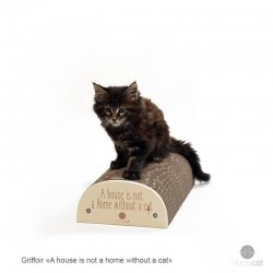 Griffoir Rechargeable Homycat "A house is not a home without a cat" - en kit