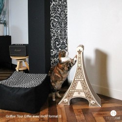 Griffoir Rechargeable Homycat Tour Eiffel avec motif - Format S - en kit
