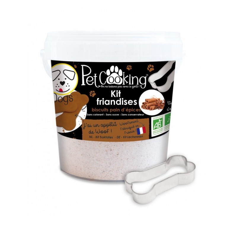 PetCooking Kit pour friandises biscuits pain d'épices pour chien