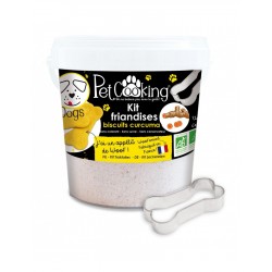 PetCooking | Kit pour friandises biscuits pour chien au curcuma | 400g