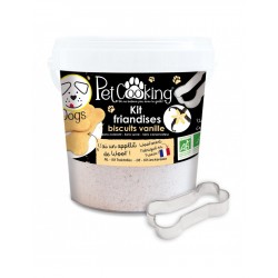 PetCooking | Kit pour friandises biscuits vanillés pour chien | 400g