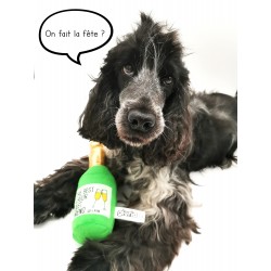 Gloria| chien| jouet en peluche sonore bouteille