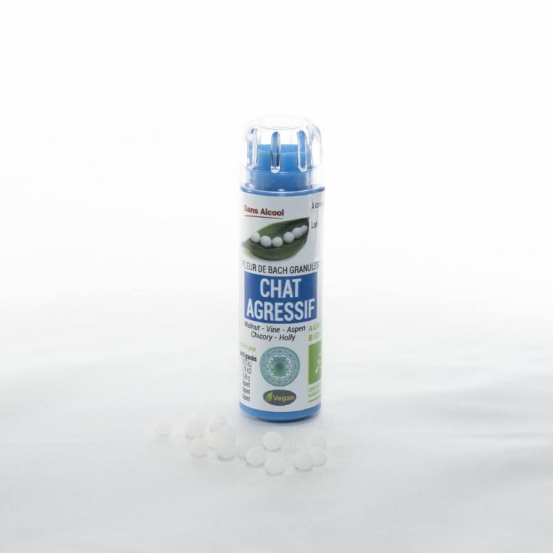 Kosmeo B Fleur de Bach pour Chat Agressif Granules 0 Alcool