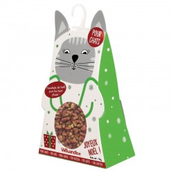 Wouapy | Boîte de Noël pour chat avec biscuits