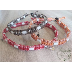 Collier anti-tique & puce naturel avec perles céramiques EM