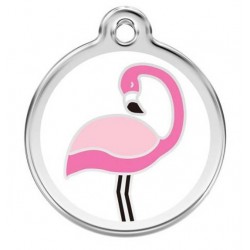 Médaille blanche  flamand Rose Red Dingo