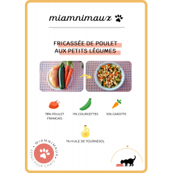 14 Plats frais de fricassé de poulet aux petits légumes - 150g