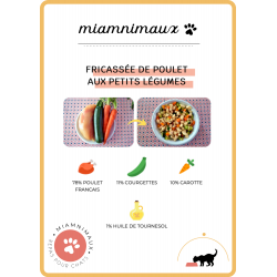 Miamnimaux 7 Plats frais de poulet et 7 plats frais de lieu - 150g