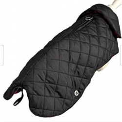 Manteau modèle Mat imperméable noir intérieur tissu écossais Wouapy
