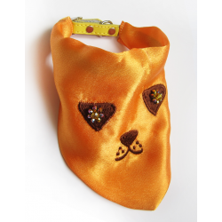 Chat || Bandana-Foulard Visage Orange