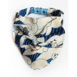 Chat || Bandana-Foulard Print Poissons