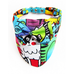 Chat || Bandana-Foulard Print Tag