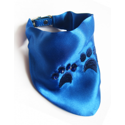 Chien || Bandana-Foulard Pattes Bleu