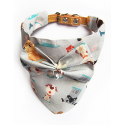 Chien || Bandana-Foulard Print Grey