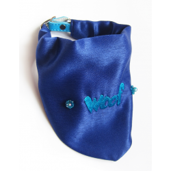 KFarah | Bandana-Foulard Woof pour chien | Bleu Royal