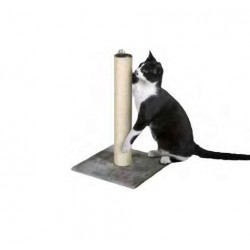 Karlie | Griffoir pour chat avec 1 poteau de 60 cm et socle en fourrure