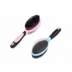 Brosse de toilettage double face pour animaux de compagnie