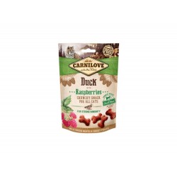 Snack Carnilove Chat - Crunchy Canard avec Framboises