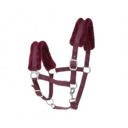 Licol NORTON "Mouton synthétique" bordeaux