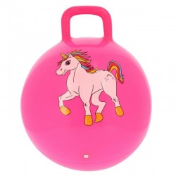 Ballon sauteur EQUI-KIDS "Licorne" - Couleur : rose fluo