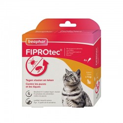 PIPETTES ANTIPARASITAIRES CHAT FIPROTEC BEAPHAR