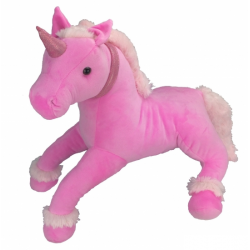 Peluche licorne rose