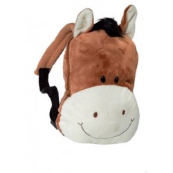 Peluche Sac à dos cheval