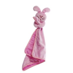 Karlie | Chien | Doudou lapin rose avec bruiteur de 40 cm