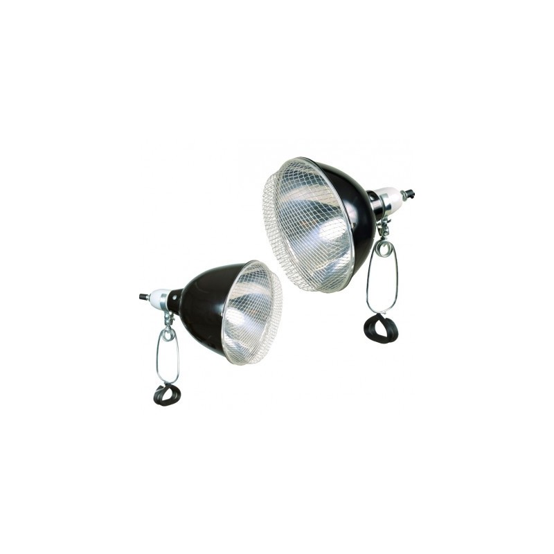 Lampe reflecteur à pince avec la grille de sécurité ø 14 × 17 cm Puissance maxi: 100 W