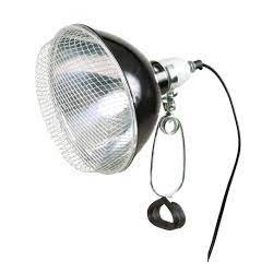 Lampe réflecteur à pince avec la grille de sécurité  ø 21 × 19 cm Puissance maxi: 250 W