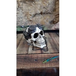 Crâne Meca 13,5x9,5x12cm