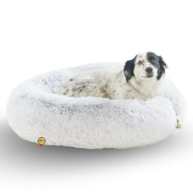 Coussin Chien Dehoussable Panier Chien Dodo Donut™ Confort+ Rond Cocoon Fluffy Puppy Love Anti Stress Panier Petit Moyen Gr