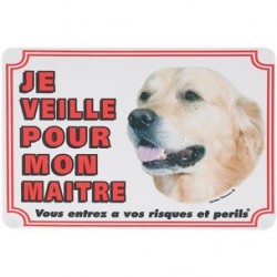 Plaque de Garde Golden Retriever