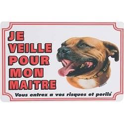Flamingo | Plaque de Garde Staffordhire Bull Terrier