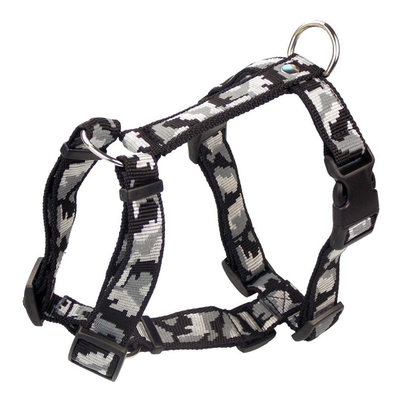 harnais nylon camo noir harnais nylon camo noir