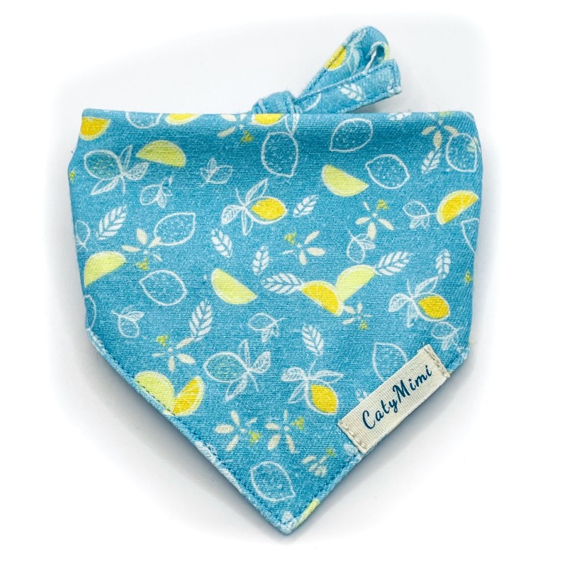 CatyMimi - Bandana motif CITRONNADE Accessoire pour chat