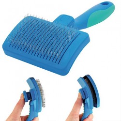 Brosse Carde AUTO-NETTOYANTE chats et chiens